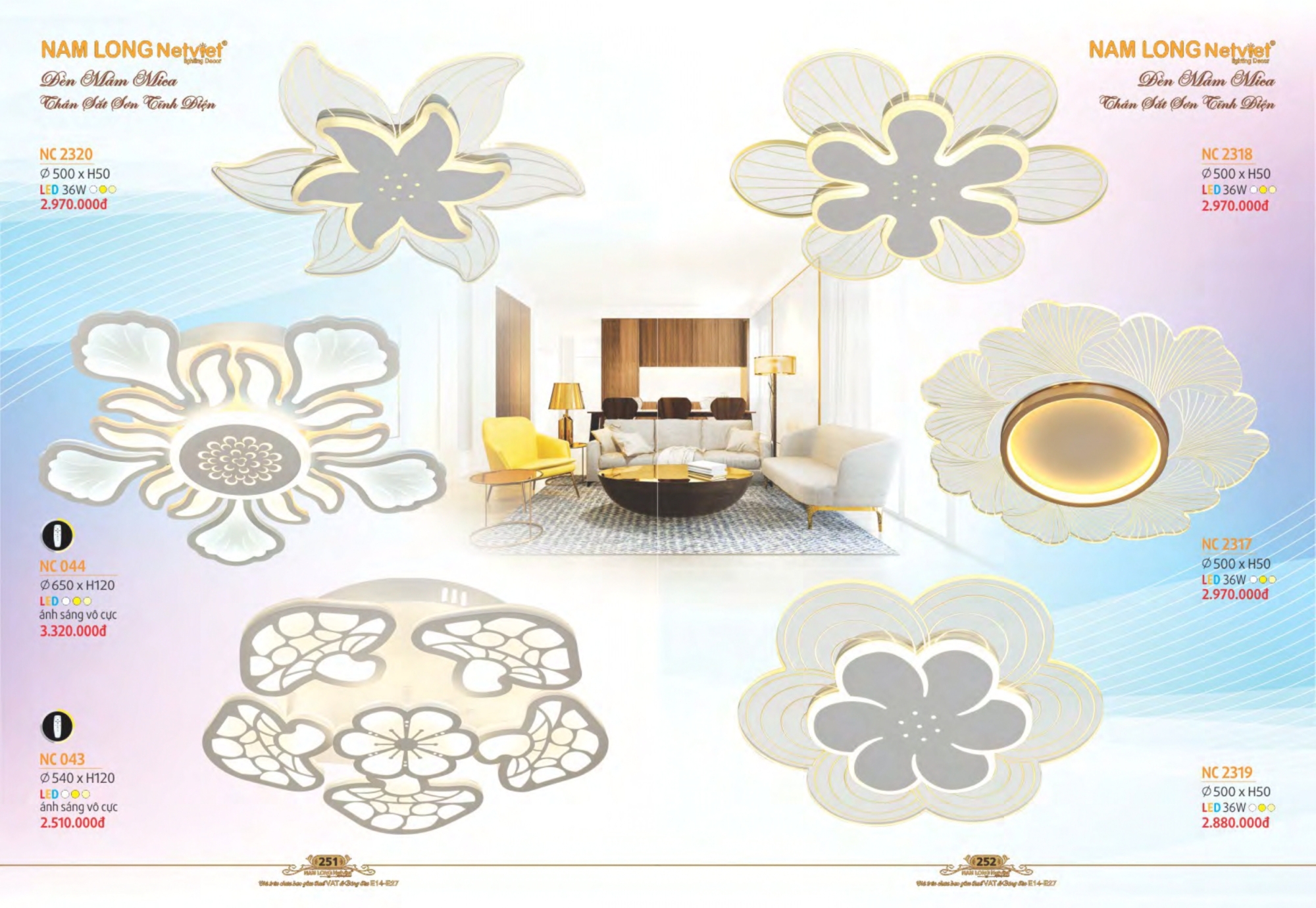 Bảng giá đèn trang trí Nam Long